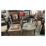 TWO VINTAGE CHAIRS