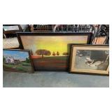 THREE FRAMED PRINTS