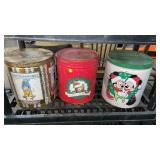 THREE VINTAGE METAL TINS