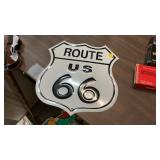 ROUTE 66 METAL SIGN