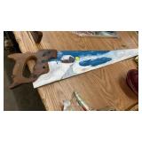 ANTIQUE PAINTED SAW