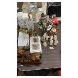 LOT OF CHRISTMAS DECOR, FIGURES, ORNAMENTS