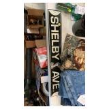 Metal Shelby sign