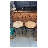 PAIR OF BISTRO CHAIRS