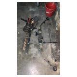 Hoyt compound bow & arrows
