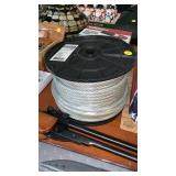 New roll of vinyl coated wire rope