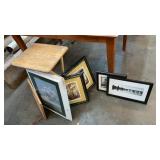 TV TRAY AND FRAMED PRINTS