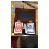 Playing cards in box