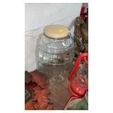 Glass jug  with lid