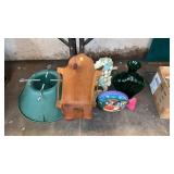VASE, CHRISTMAS TREE STAND, VINTAGE LAMP HOLDER