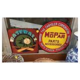 TWO METAL SIGNS - BASEBALL, MOPAR