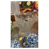 LARGE CRYSTAL VASE