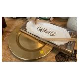 PLATE CHARGERS AND CELEBRATE PLATTER