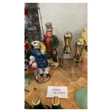 FOUR VINTAGE DECANTERS