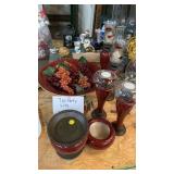 SEVEN PC PARTY LITE DECOR