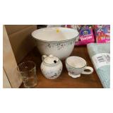 PFALTZGRAFF BOWL, TEA CUP, SUGAR BOWL