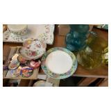 LOT OF PITCHERS, DISNEY PINS, NORITAKE PLATE
