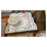 LARGE PFALTZGRAFF PLATTER AND LENOX BOWL