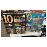 TWO BOXES OF PUZZLES