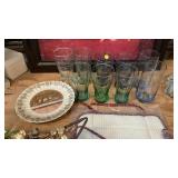 Coke glasses & Last Super plate