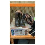 Pr of waders, 9