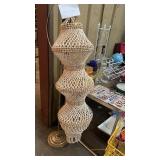 Vintage sea shell chandelier,46"long  - STAND NOT
