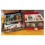 TWO TACKLE BOXES OF TACKLE