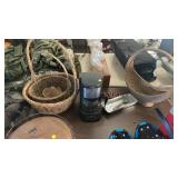 Coffee maker & baskets, etc