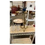 Shannon crystal sherbets & candle holder