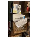 Box of science distilling flasks , etc