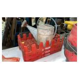 COCA COLA CRATES, WATERING CAN