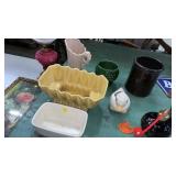 LOT OF PLANTERS, VASES