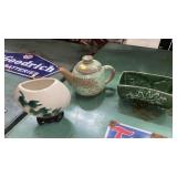 PLANTER, VASE, TEA POT