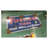 VINTAGE FIRESTONE TIRES SIGN