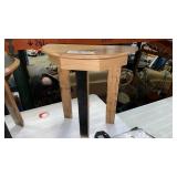 WHITE OAK BARREL TOP TABLE