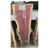TWO CEDAR SLABS