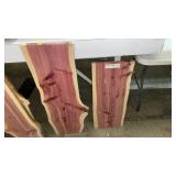 TWO CEDAR SLABS
