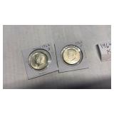 1964 D and P KENNEDY HALF DOLLARS