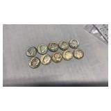 1964 D ROOSEVELT DIMES