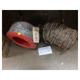 BARB WIRE AND 18 GAUGE ELECTRIC FENCE WIRE