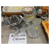 LOT OF CRYSTAL GLASSWARE