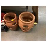 2 PLANTER POTS