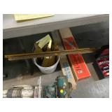 LOT OF SHELF BRACKETS AND SHELF MOUNTING SYSTEM