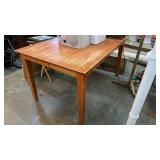 DINING TABLE, 36x54x30? w tall hidden leaf 54x54