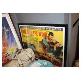 Framed "Gone with the Wind"Poster