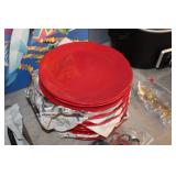 Lot of Tracy Porter Red Plates