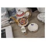 Decorative Tea Pot & Aynsley Dishes