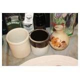 Small Crocks & Pitcher