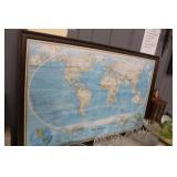Framed World Map