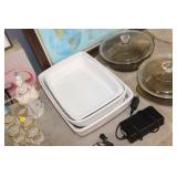 3 Baking Dishes,Corningware,etc